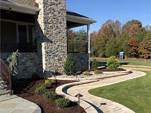 Walkway and Landscaping